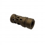 AR-15/.223/5.56 Ported Muzzle Brake Compensator ½”x28- Cerakote Burnt Bronze